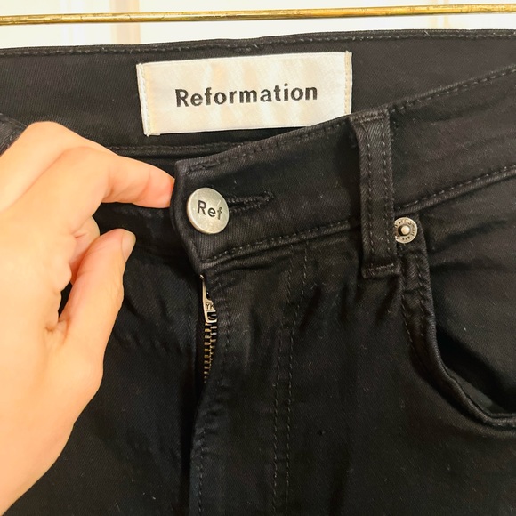 REFORMATION Ankle Fringe Jeans - Picture 6 of 9